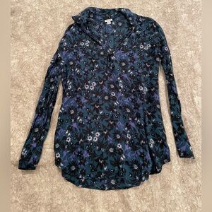 Splendid Floral Long Sleeve Women's blouse Size small